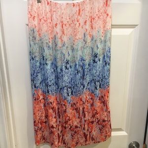H and M floral skirt